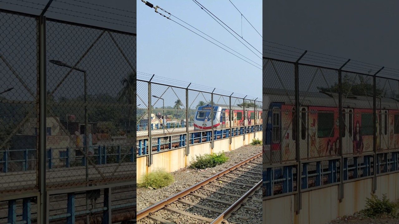 Parallel Race Of Local Train Vs Kolkata Metro! 