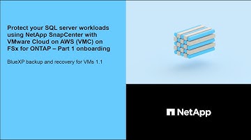 Protect SQL databases with BlueXP backup and recovery for VMs, part 1