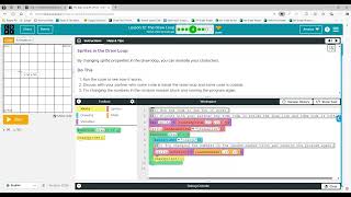 Code.org - CS Discoveries - Unit 3: Interactive Animations & Games: Lesson 12: Level 4
