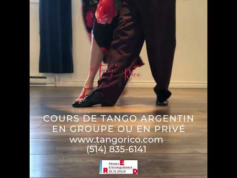 Cours de tango argentin en groupe ou en privé avec Caroline Demers de l'école Tango Rico.