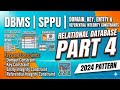 Relational constraint | DBMS | Unit 3 |Relational Databases | SPPU S.E Comp | 2024 Pattern | Part 4