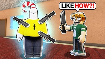 CHEATING With The BIGGEST AVATAR In MM2! (Roblox Movie)