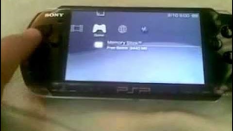 Recovery menu for PSP 3000