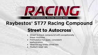 Raybestos ST77 Racing Brake Pad Formulation by Raybestos Brakes 573 views 4 years ago 48 seconds