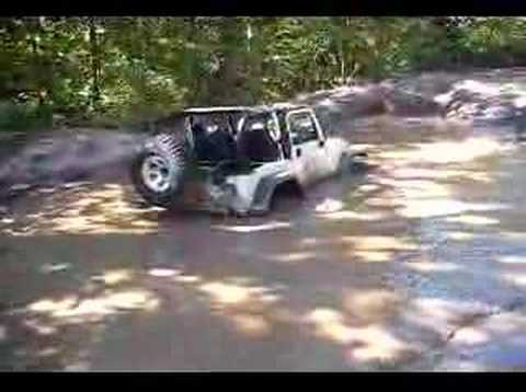 4 cyl Jeep Wrangler in Mud pit at Rausch Creek offroad park - YouTube