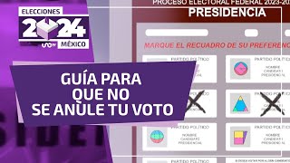 ¿Cómo votar para que no se anule tu boleta electoral?