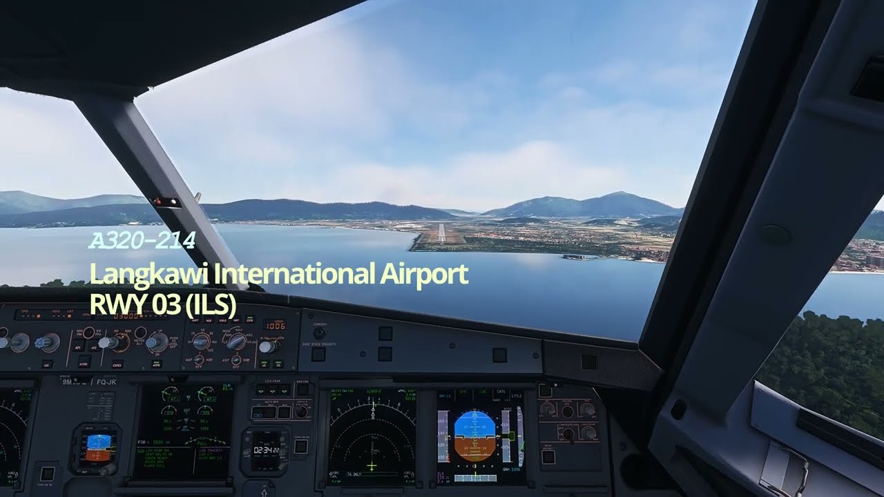BUTTER LANDING | A320-214 | LANGKAWI RWY 03 (ILS) | FSREALISTIC PRO | MSFS 2020