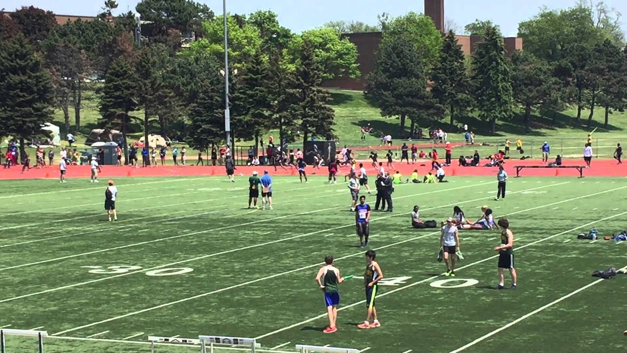 Metro regionals track & field meet 2015, junior girls 4x1 heat 1 - YouTube