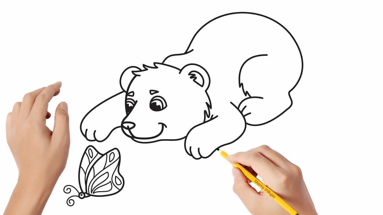 Como dibujar un oso | Dibujos sencillos - YouTube