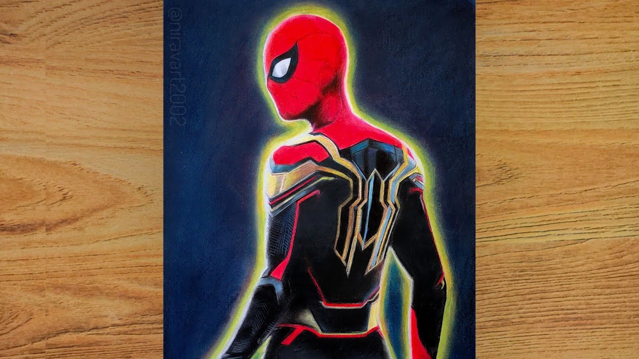 Drawing Spider-man: no way home | (Tom Holland) | Time-lapse - YouTube