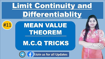 Mean value Theorem  MCQ  Tricks  in Hindi part 2 for nptel| iit jee | Engineering Math