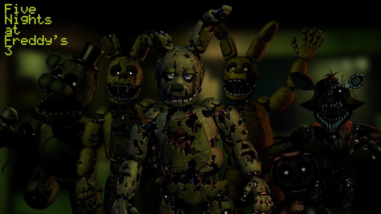 T . m . on X: , FNaF 3 Pack (Part 1) Blender 2.79 Release