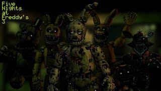 FNaF 3 T.M And His Team(FNAF Project) Model Showcase. PaleoTimeAnimationStudio