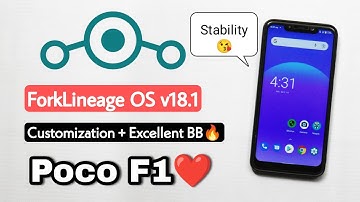 Lineage OS 18.1 Fork Rom For Poco F1.Install Lineage OS 18.1 Android 11 Rom On Poco F1.OP BB + Fturs