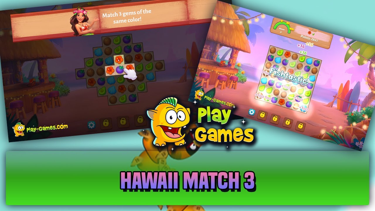 Hawaii Match 3 Playthrough YouTube