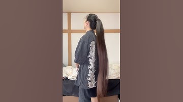 ポニテ→三つ編み