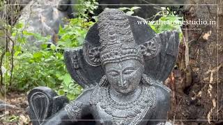 Simhanada Lokeshvara Antique Statue 2ft, www.thestonestudio.in