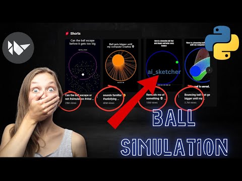 Realistic Ball Bouncing Simulation in Python | Step-by-Step Tutorial with Code