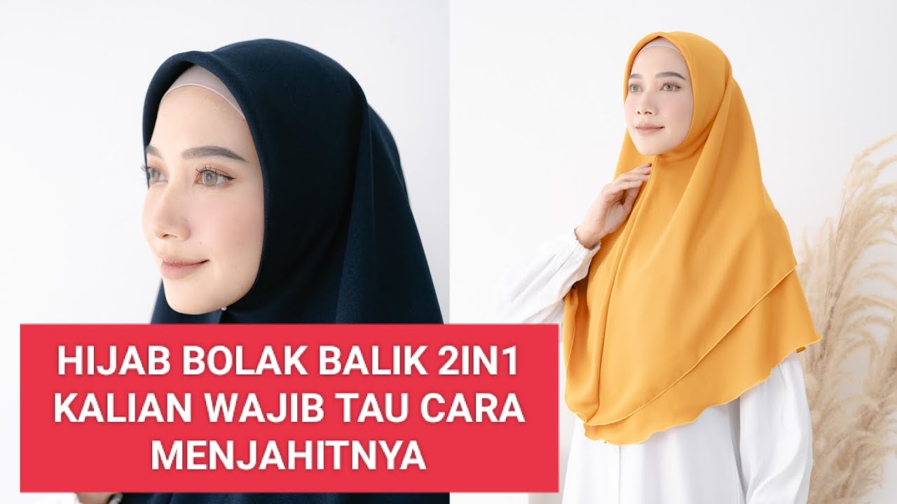 Cara menjahit hijab instan bolak balik,hijab segiempat instan bolbal #hijabsegiempat #menjahitbaju