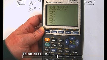 Solving rational equations by graphing calculator
