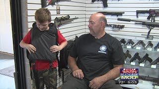 Local gun store owner says bullet proof backpacks flying off the shelves