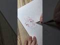 赤青鉛筆で線画するだけの動画だよ🟥🟦(大人の鉛筆という画材を使ってます)