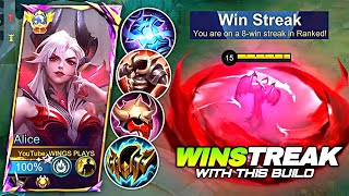 ONLY 0.1% OF ALICE PLAYERS KNOW THIS SECRET BUILD & EMBLEM!! 💀 EASY WIN STREAK | MLBB 2026 screenshot 3