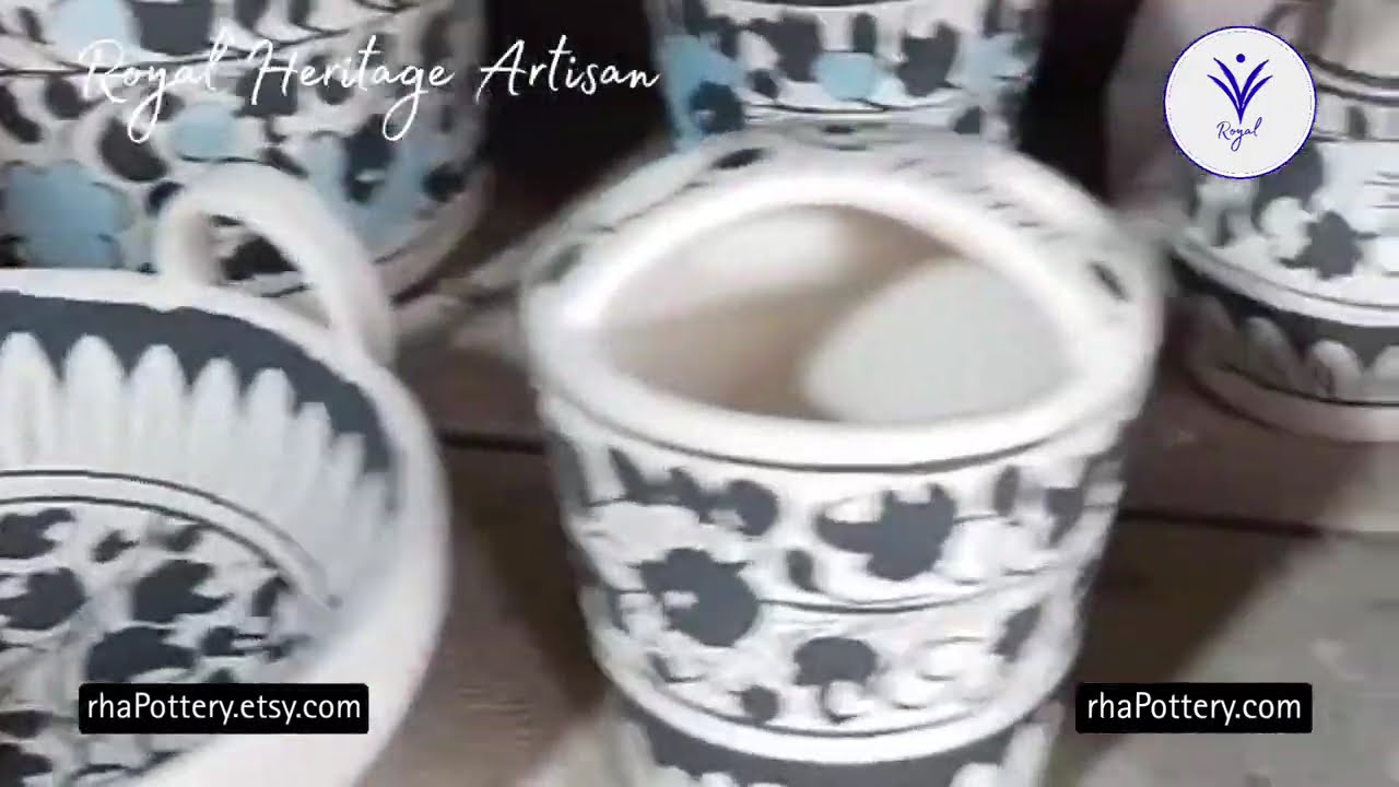 Handcrafted Multani Blue Pottery |Ceramic Home Decor |Chinese & South Asian Heritage over 5000 years