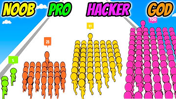 Counting King 3D - NOOB vs PRO vs HACKER vs GOD