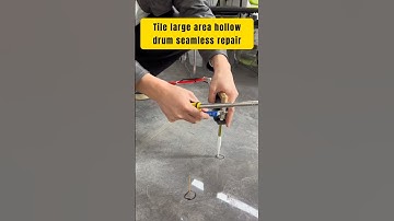 Tile large area hollow drum seamless repair #homeimprovement #construction #tiling #renovation