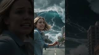 Massive Tsunami Wave Caught on Camera! 😱 #shorts