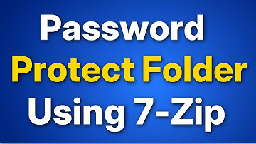Password Protect Any File or Folder Using 7-ZIP