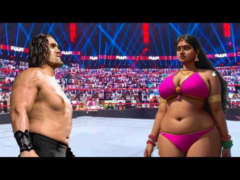 Great Khali vs Saita - Indian Fights