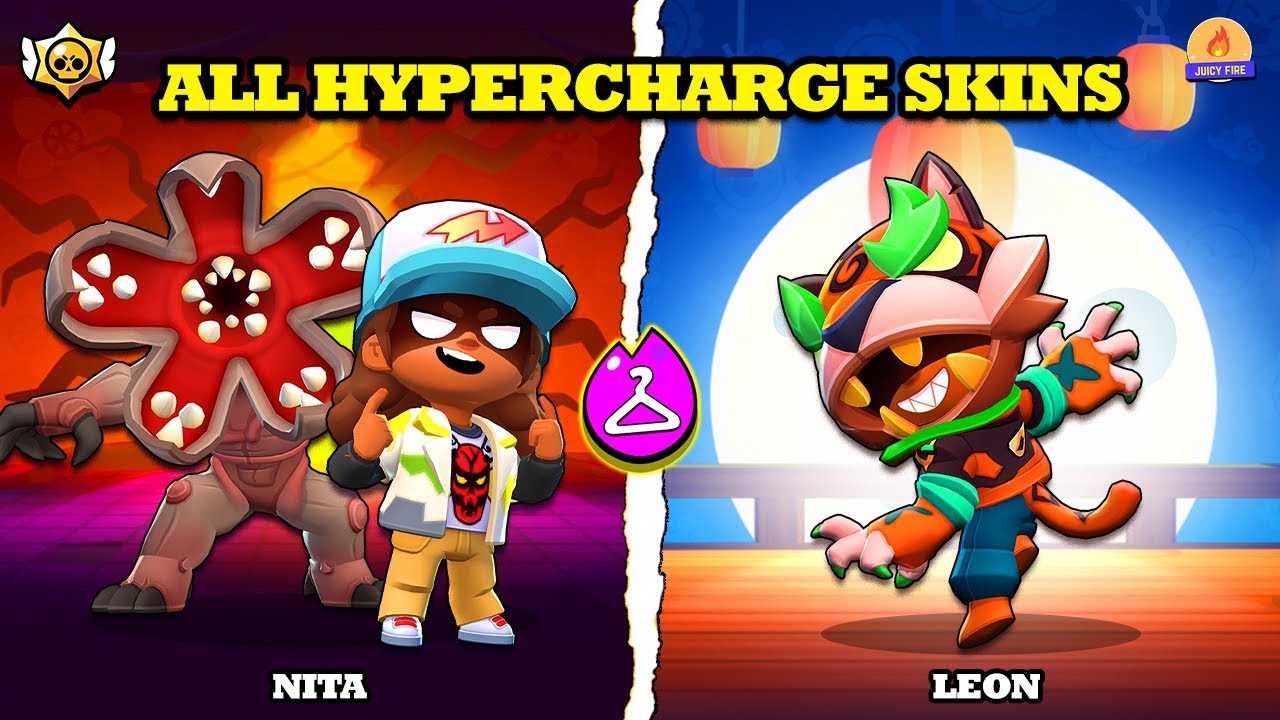 Brawl Stars | Все скины Hypercharge разблокированы | Дастин Нита, Теневой Тигр Леон и другие