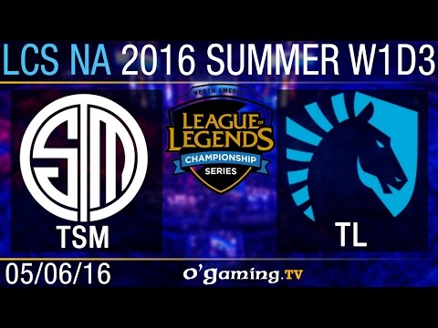 TSM vs Liquid - LCS NA Summer Split 2016 - W1D3