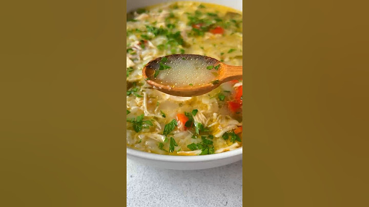 The ONLY Chicken & Rice Soup you NEED this cold/flu season 🤒 #soup #shortscooking