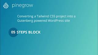 05 Steps - Flex - Creating a Tailwind CSS WordPress Theme