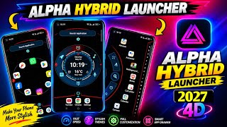 Alpha Hybrid Launcher App Phone Me Kaise Lagaye l How To Use Alpha Hybrid Launcher App ll Tech Namus screenshot 5