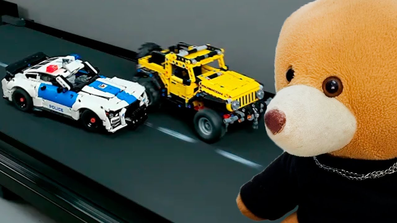CARRO DE LEGO VS POLÍCIA DE LEGO! react