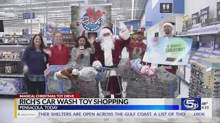 VIDEO: Rich's Car Wash toy drive shopping spree in Pensacola