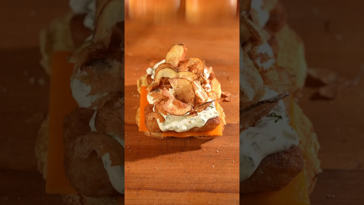 Twist on a classic – easy fish and chips sandwich with 