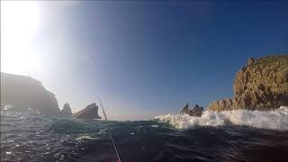 Pesca en Kayak en Galicia - Picada en sitio espectacular