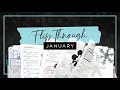 My Completed January Catch-All Planner After the Pen :: Planner Flip Through :: Happy Planner Setup