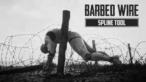 Barbed Wire Spline Tool for Unreal Engine 4