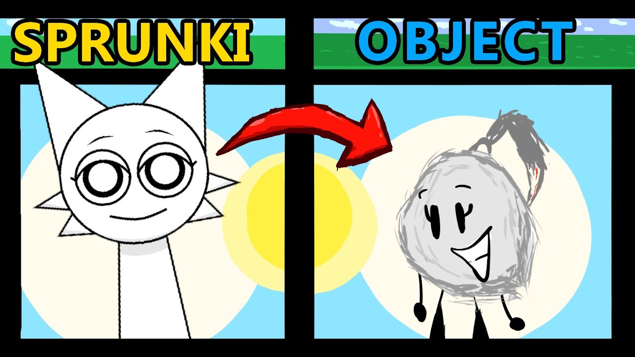 Turning Sprunki Characters Into Objects - YouTube