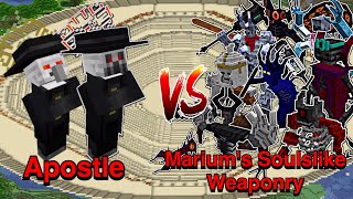 Minecraft |Mobs Battle| Apostle (Goety)VS Marium's Soulslike Weaponry