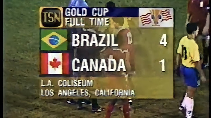 Canada x Brasil - Copa Ouro 1996 Gold Cup  - Jogo Completo Original 480p
