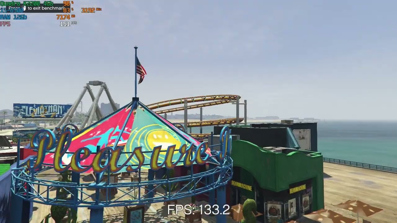 i5-6500 with Quadro K2200 4Gb GTA V benchmark 1080p GTA 5