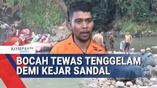 Tragis! Ambil Sandal yang Hanyut, Bocah di Jember Tenggelam di Sungai Bedadung