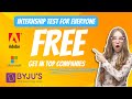 Free Internship Test For All By Naukari.com | Get Internship in Top Companies With Good Stipend.